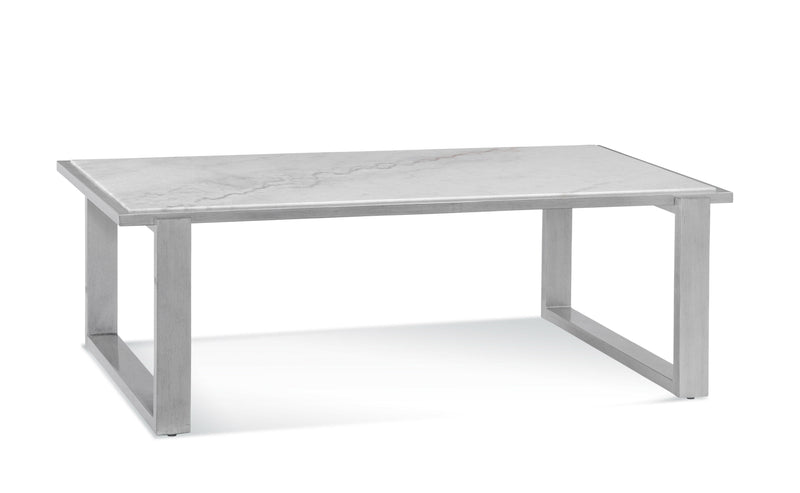 Hessle - Rectangle Cocktail Table - Silver - Cocktail Tables - Grand Furniture GA