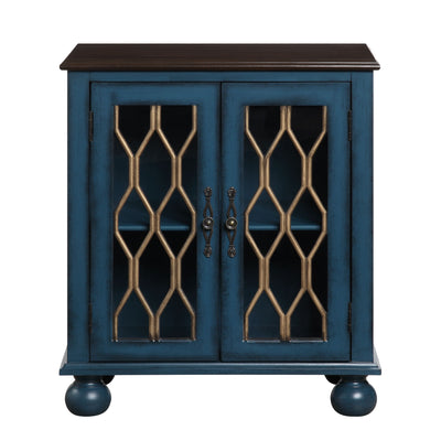 Lassie - Accent Table - Antique Blue Finish - Grand Furniture GA