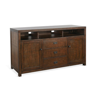 Homestead - 66" TV Console - Dark Brown.