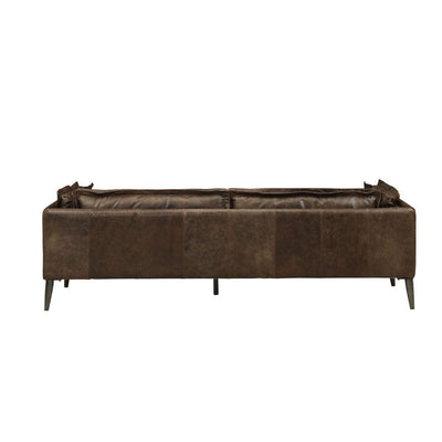 Porchester - Sofa - Distress Chocolate Top Grain Leather - Grand Furniture GA