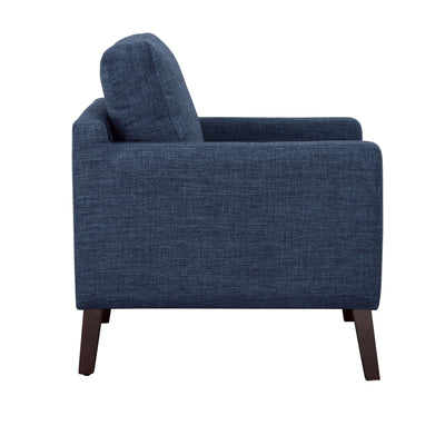 Nashville - Accent Chair - Blue / Espresso