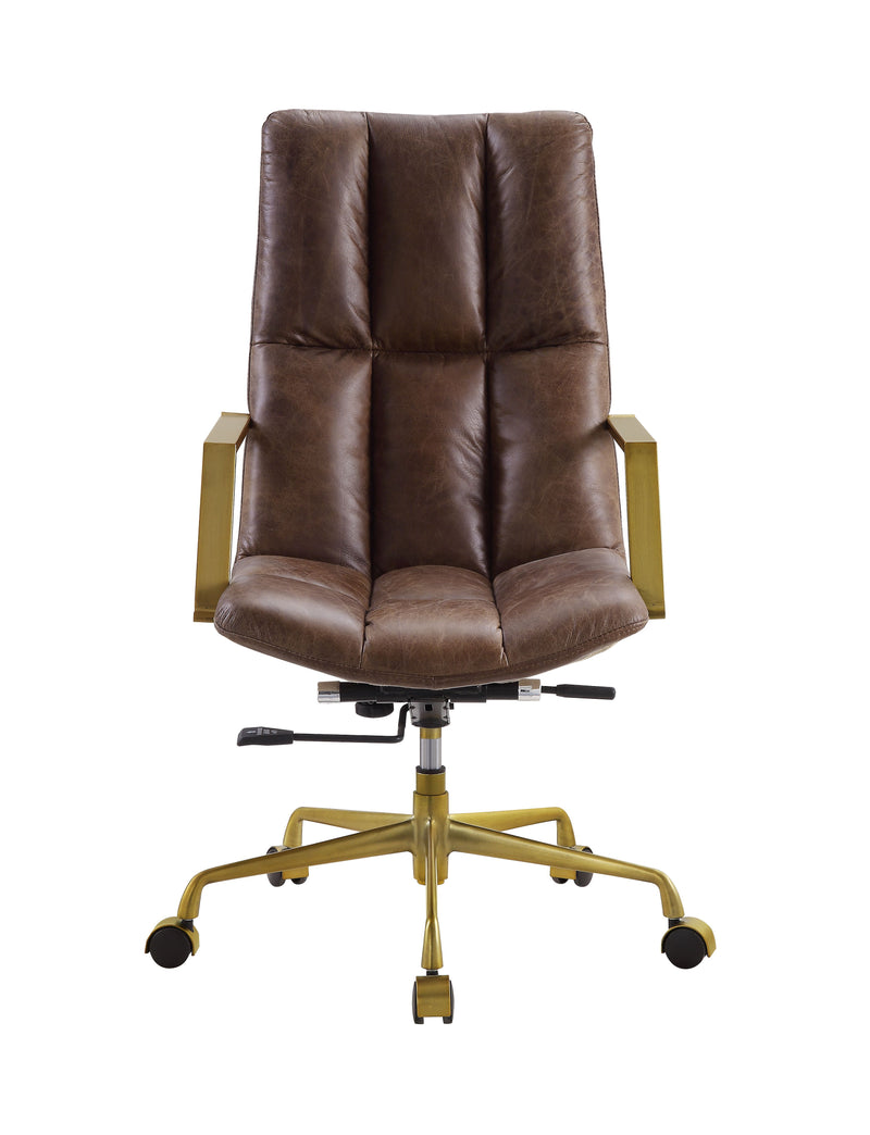 Rolento - Executive Office Chair - Espresso Top Grain Leather - Grand Furniture GA