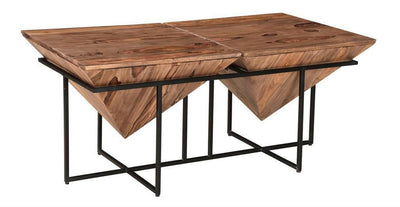 Ridgeline II - Rectangular Pyramid Cocktail Table.