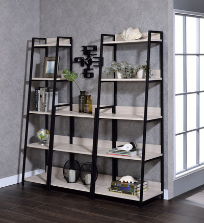Wendral - Bookshelf - Natural & Black - 67" - Grand Furniture GA