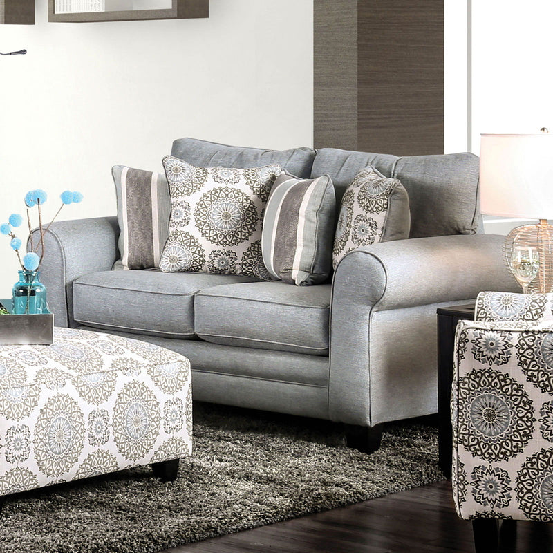 Misty - Loveseat - Blue Gray - Grand Furniture GA