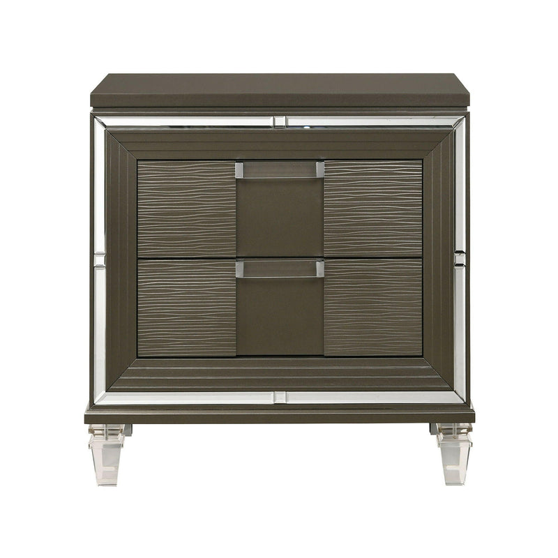 Twenty Nine - 2-Drawer Nightstand With Usb - Dark Brown - Accent Nightstands - Grand Furniture GA