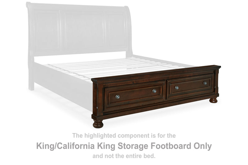 Porter - Rustic Brown - King/Cal King Storage Ftbd