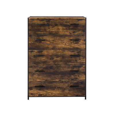 Juvanth - Chest - Rustic Oak & Black Finish - Grand Furniture GA