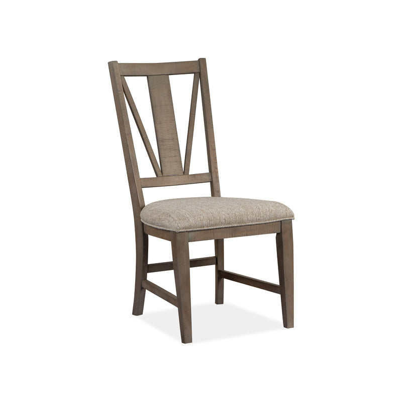 Paxton Place - Dining Side Chair With Upholstered Seat (Set of 2) - Dovetail Grey