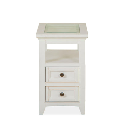 Heron Cove - Chairside End Table - Chalk White.