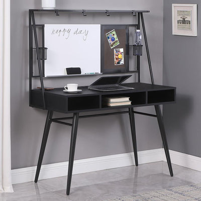 Jessie - Writing Desk With Whiteboard And USB - Black