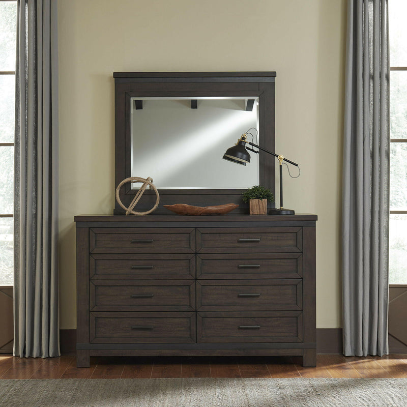 Thornwood Hills - Dresser & Mirror - Dark Brown