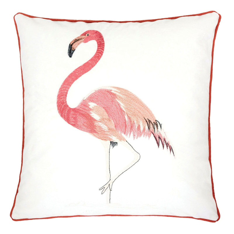 Lina - Pillow (Set of 2) - Ivory / Pink Fabric