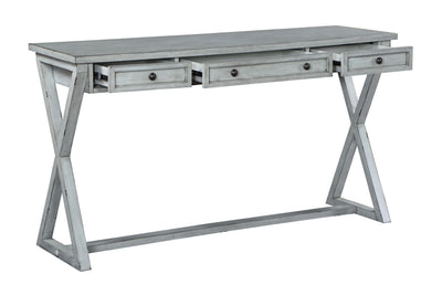 Keats - Three Drawer Console - Stephanie Soft Gray