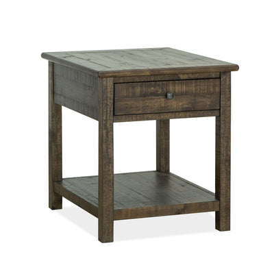 Smithton - Rectangular End Table - Homestead Brown.