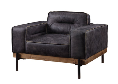 Silchester - Chair - Antique Ebony Top Grain Leather - Grand Furniture GA