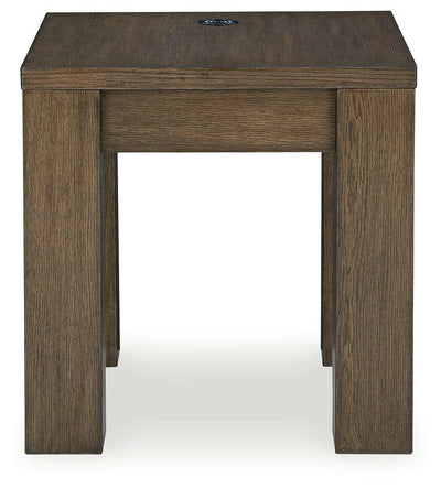 Rosswain - Warm Brown - Square End Table