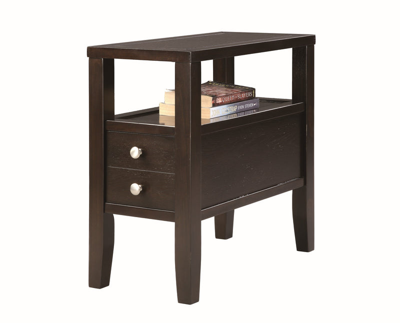 Matthew - Chairside Table - Brown - Grand Furniture GA