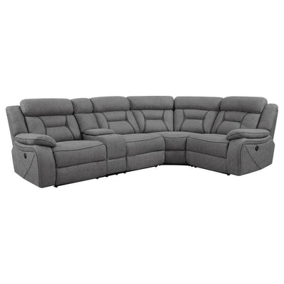 Higgins - Four-Piece Upholstered Power Sectional - Grand Furniture GA