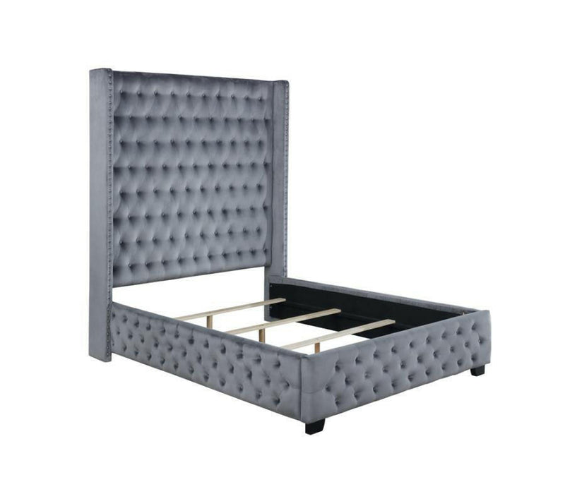 Rocori - Wingback Tufted Bed.