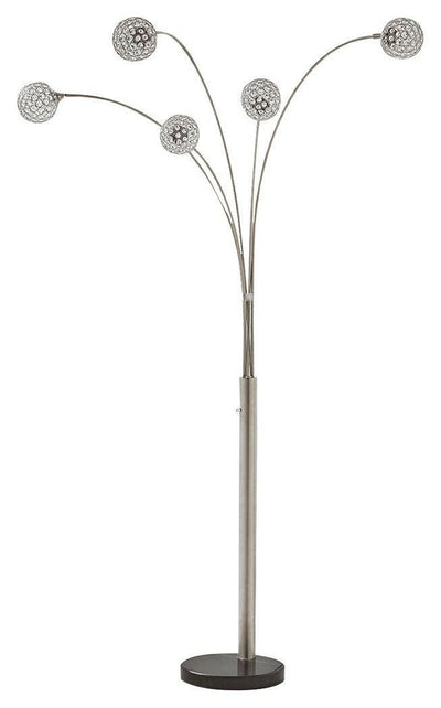 Winter - Silver Finish - Metal Arc Lamp.