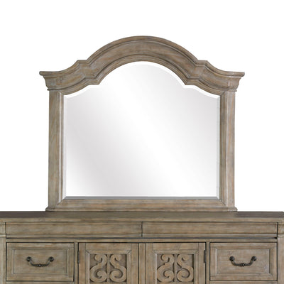 Tinley Park - Shaped Mirror - Dove Tail Grey - Bedroom Mirrors - Grand Furniture GA