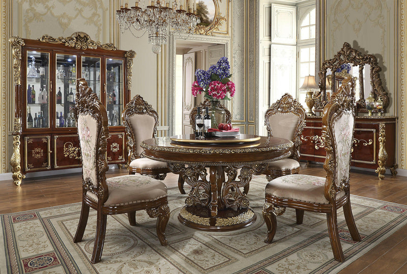 HD-1803 - 5PC ROUND DINING SET