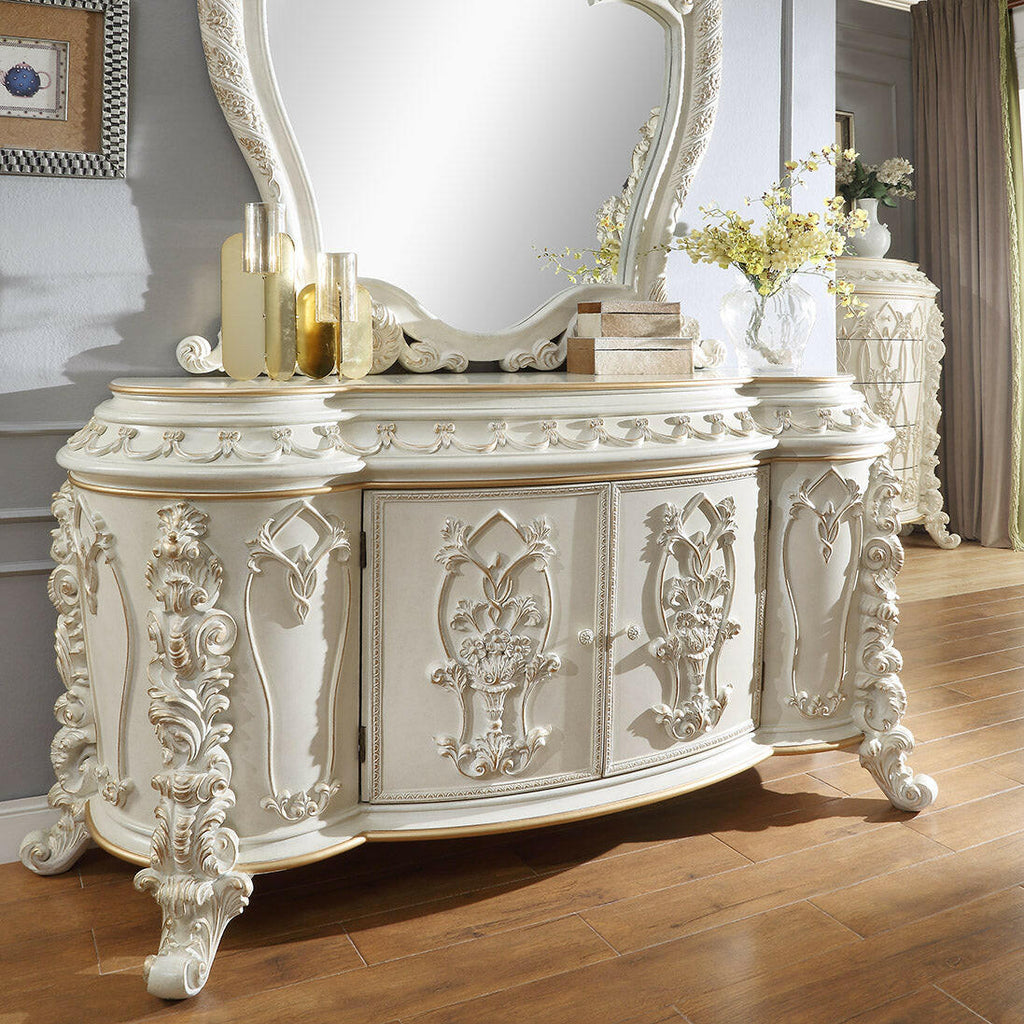 hd designs dresser Hd-8086 Rich Gold Combo Dresser