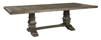 Wyndahl - Rustic Brown - Rect Drm Extension Table Base.