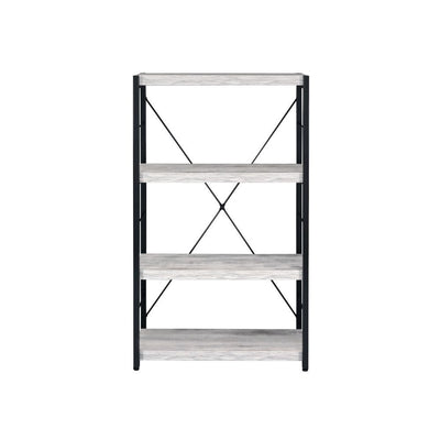 Jurgen - Bookshelf - Antique White & Black - Grand Furniture GA