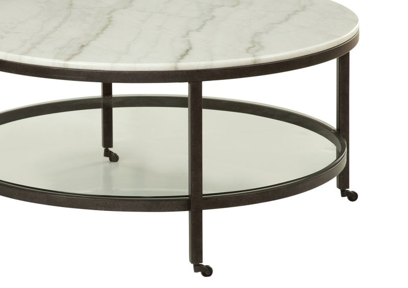 Whitman - Round Cocktail Table - White