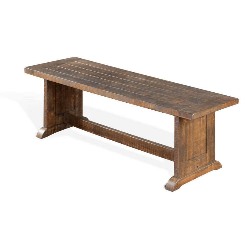 Homestead - Side Bench - Dark Brown.