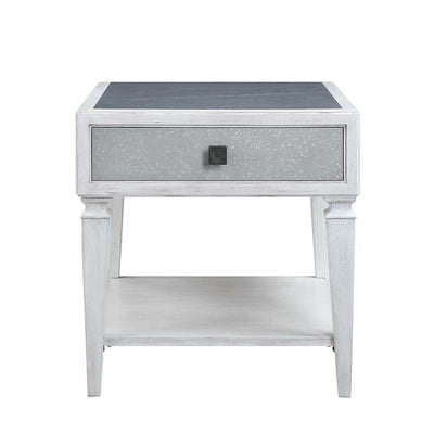 Katia - End Table - Rustic Gray & Weathered White Finish - Grand Furniture GA