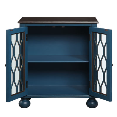 Lassie - Accent Table - Antique Blue Finish - Grand Furniture GA