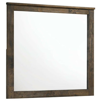 Woodmont - Rectangle Dresser Mirror - Rustic Golden Brown.