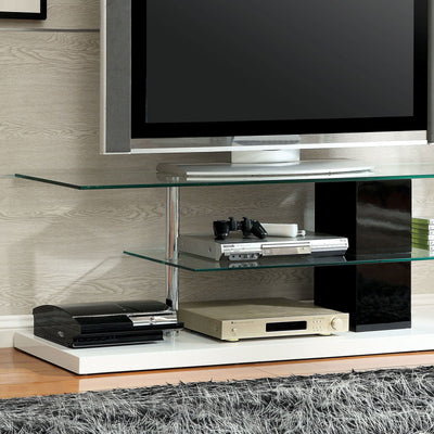 Neapoli - TV Console - Black / White - Grand Furniture GA