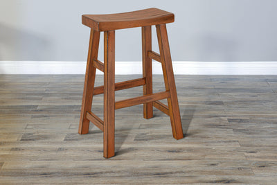 Sedona - Saddle Seat Stool With Wood Seat.