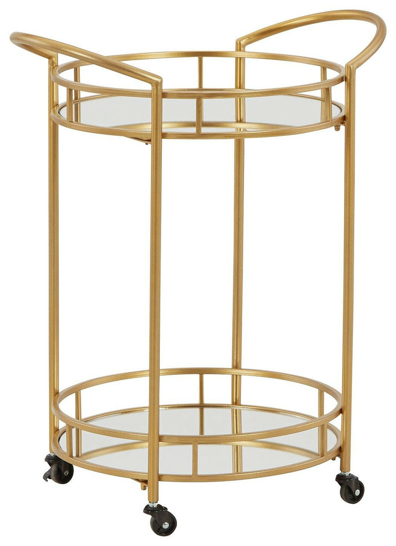 Wynora - Gold - Bar Cart.