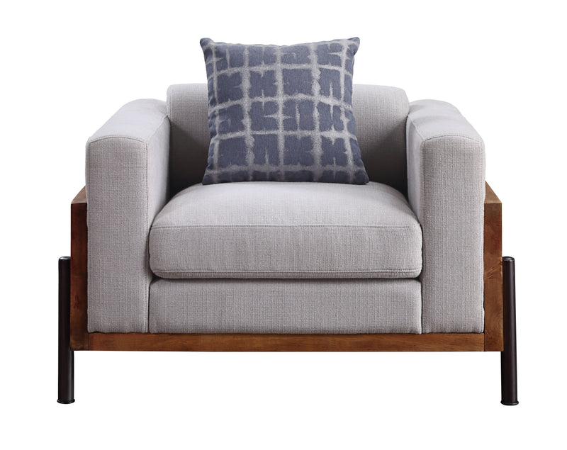 Pelton - Chair - Fabric & Walnut - Grand Furniture GA