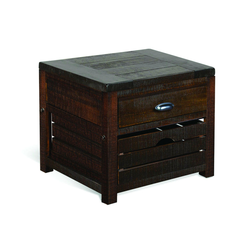 Homestead - 24" End Table - Dark Brown.