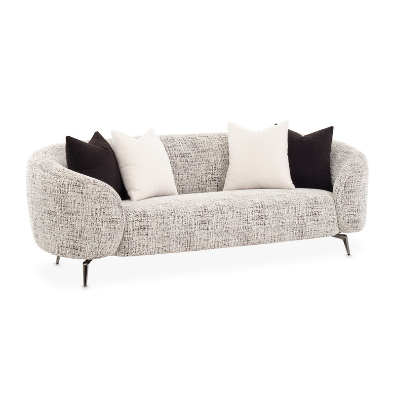 Noir Boucle - Sofa - Cookie/Black Nickel