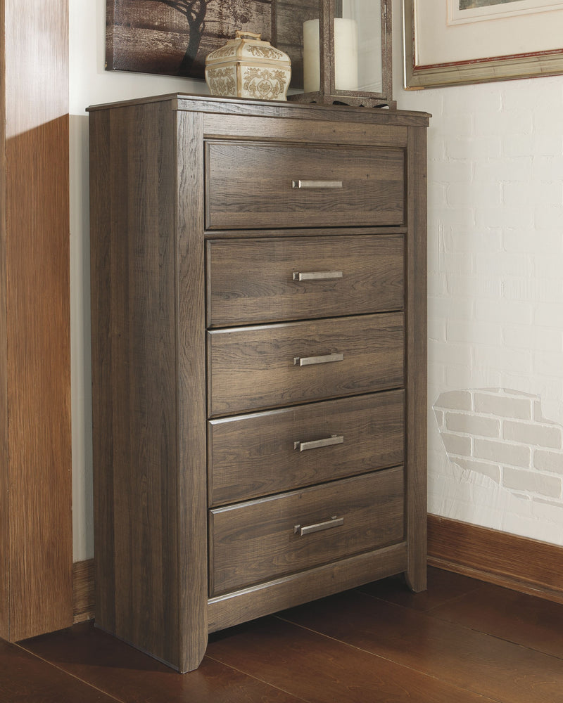 Juararo - Dark Brown - Five Drawer Chest