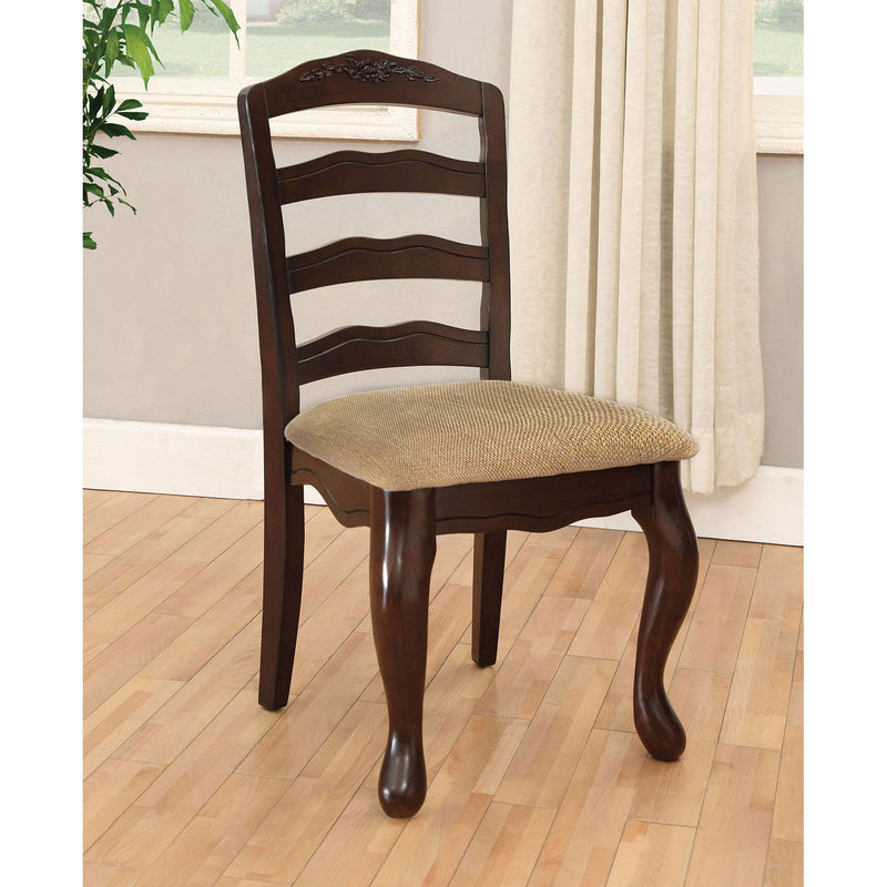 Townsville - Side Chair (Set of 2) - Dark Walnut / Tan