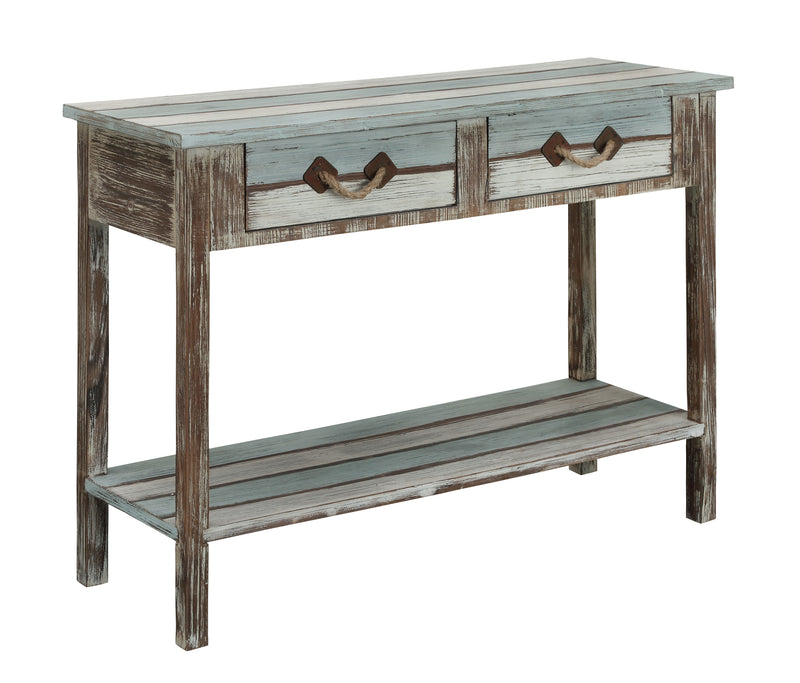 Marilla - Two Drawer Console Table - Islander Multicolor