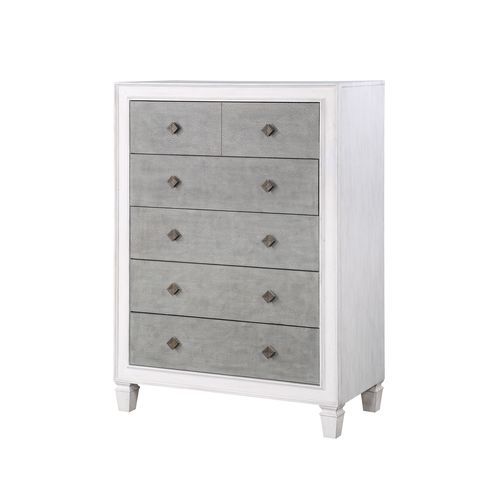 Katia - Chest - Rustic Gray & White Finish - Grand Furniture GA