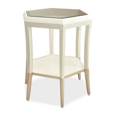 La Rachelle - Hexagon Accent Table - Champagne