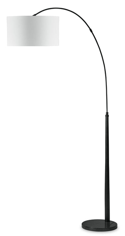 Veergate - Black - Metal Arc Lamp.