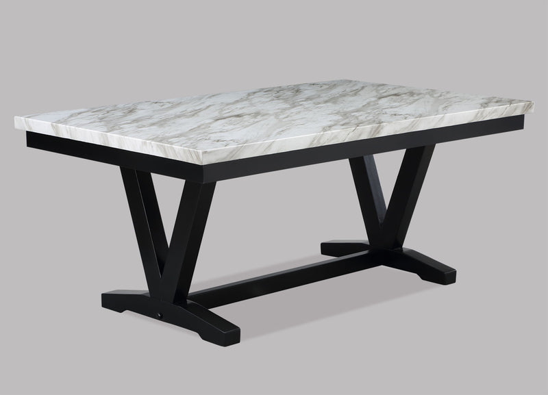 Tanner - Dining Table - Faux Carrara - Grand Furniture GA