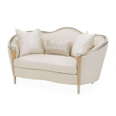 Villa Cherie - Loveseat - Pearl/Caramel.