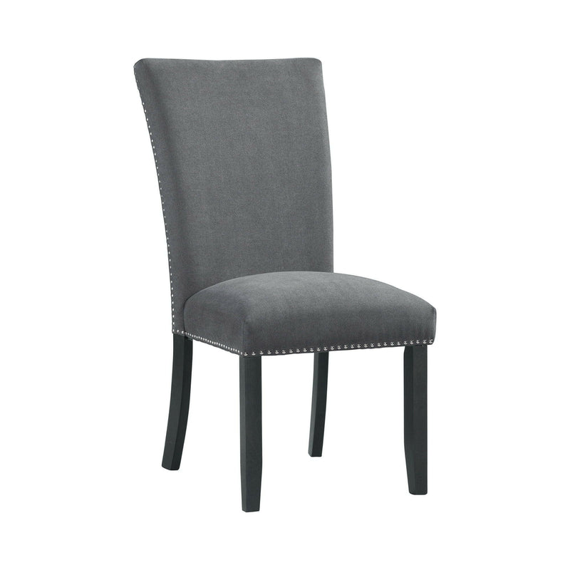 Tuscany - Standard Height Side Chair (Set of 2) - Charcoal - Chair Sets - Grand Furniture GA